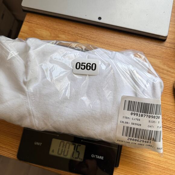 J.Crew New Jackie Cardigan SZS White Egyptian Cotton Button Up Crewneck Stretch - Picture 9 of 9